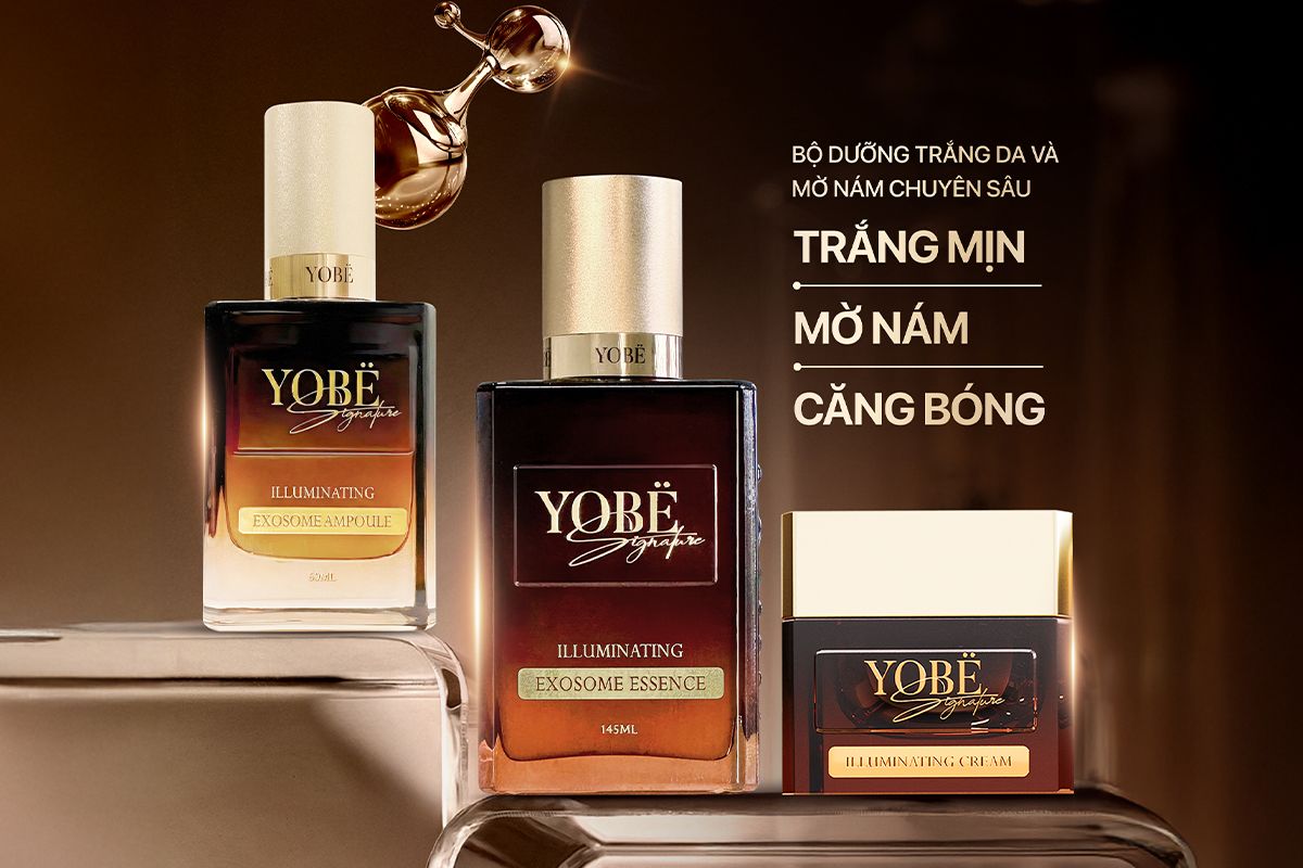 Da mờ nám, sáng mịn theo cách an toàn từ bộ sản phẩm YOBE Signature
