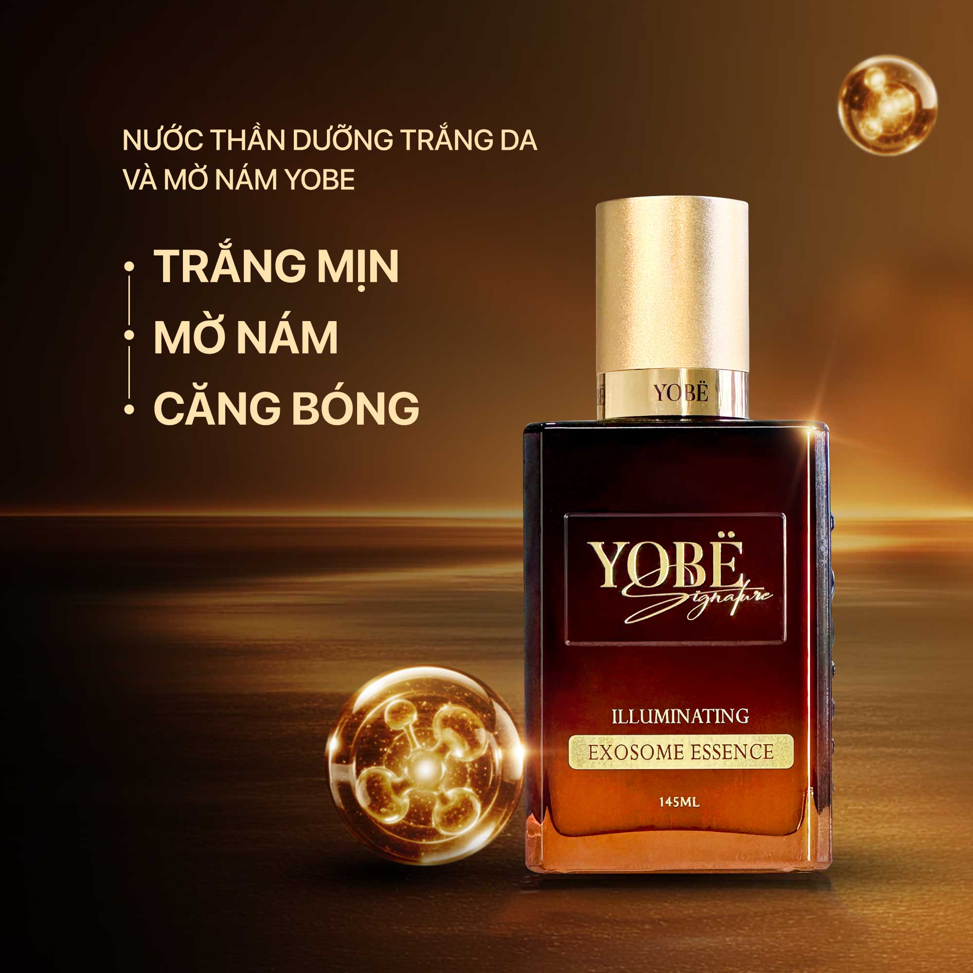 Nước Thần Dưỡng Trắng Da Và Mờ Nám Yobe Signature 145mL