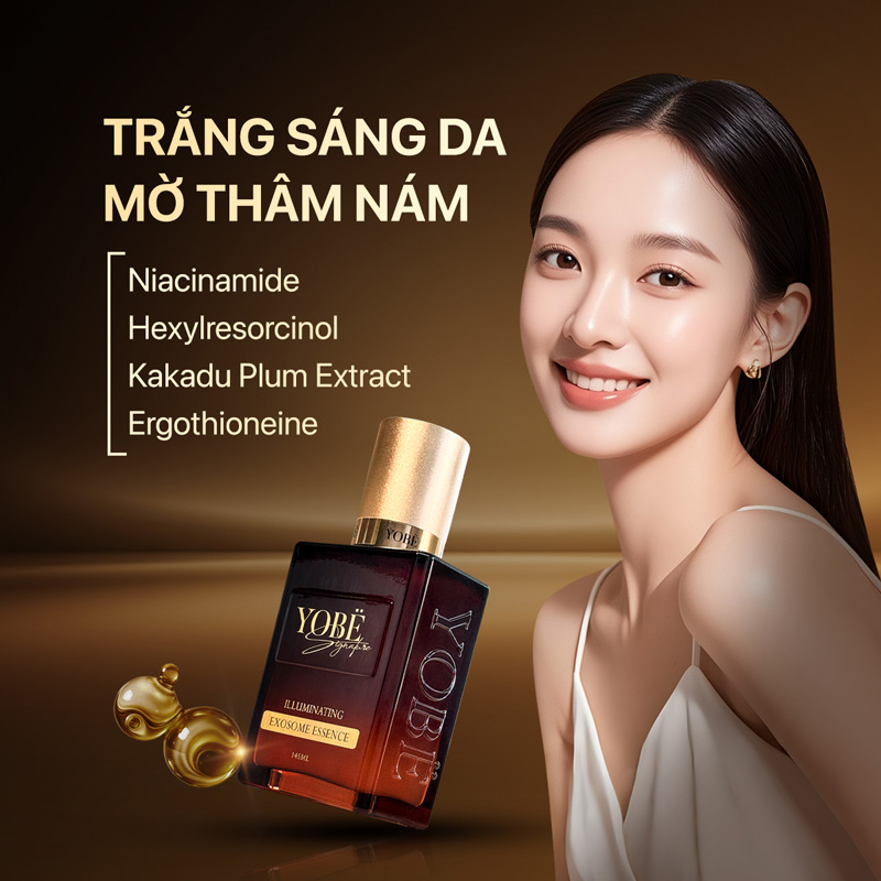 Nước Thần Dưỡng Trắng Da Và Mờ Nám Yobe Signature 145mL