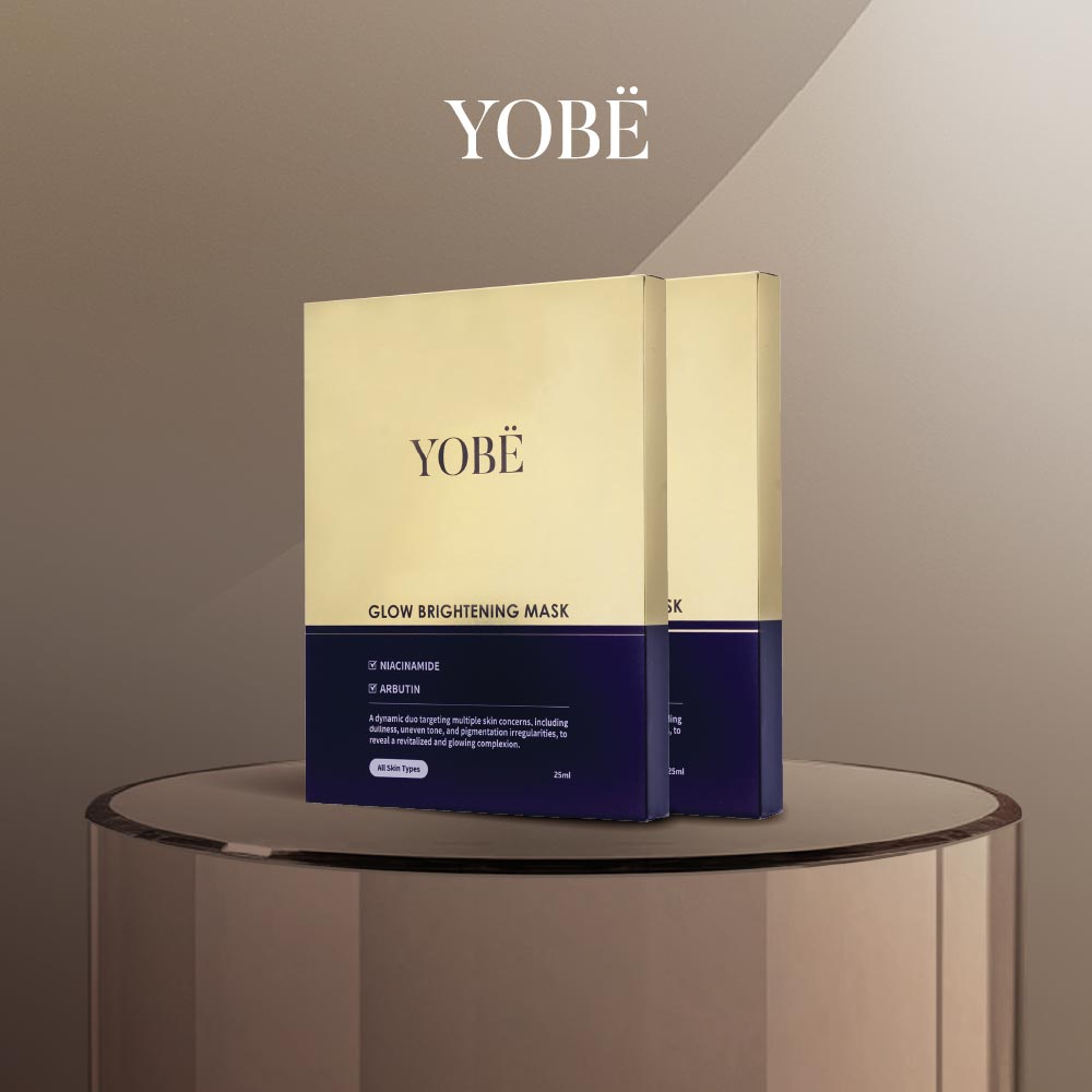 Combo 02 Hộp Mặt Nạ Dưỡng Trắng Da YOBE Glow Brightening Mask (5 miếng/hộp)