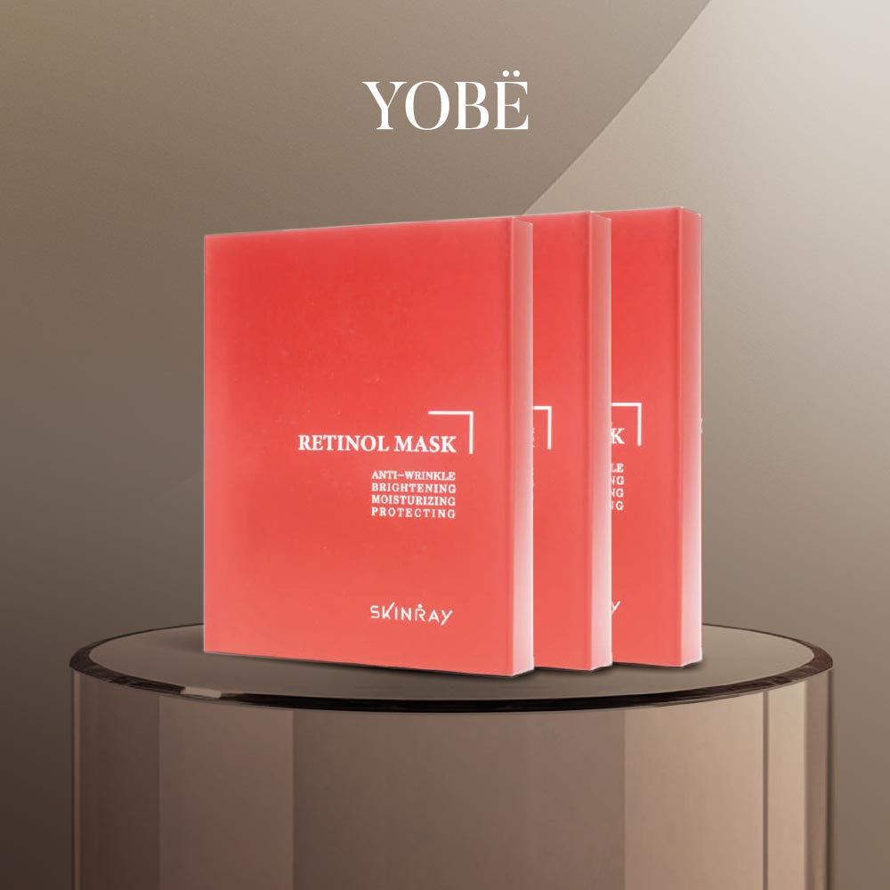 Combo 03 Hộp Mặt Nạ Retinol Tái Tạo Dưỡng Sáng Da Skinray (5 miếng/hộp)
