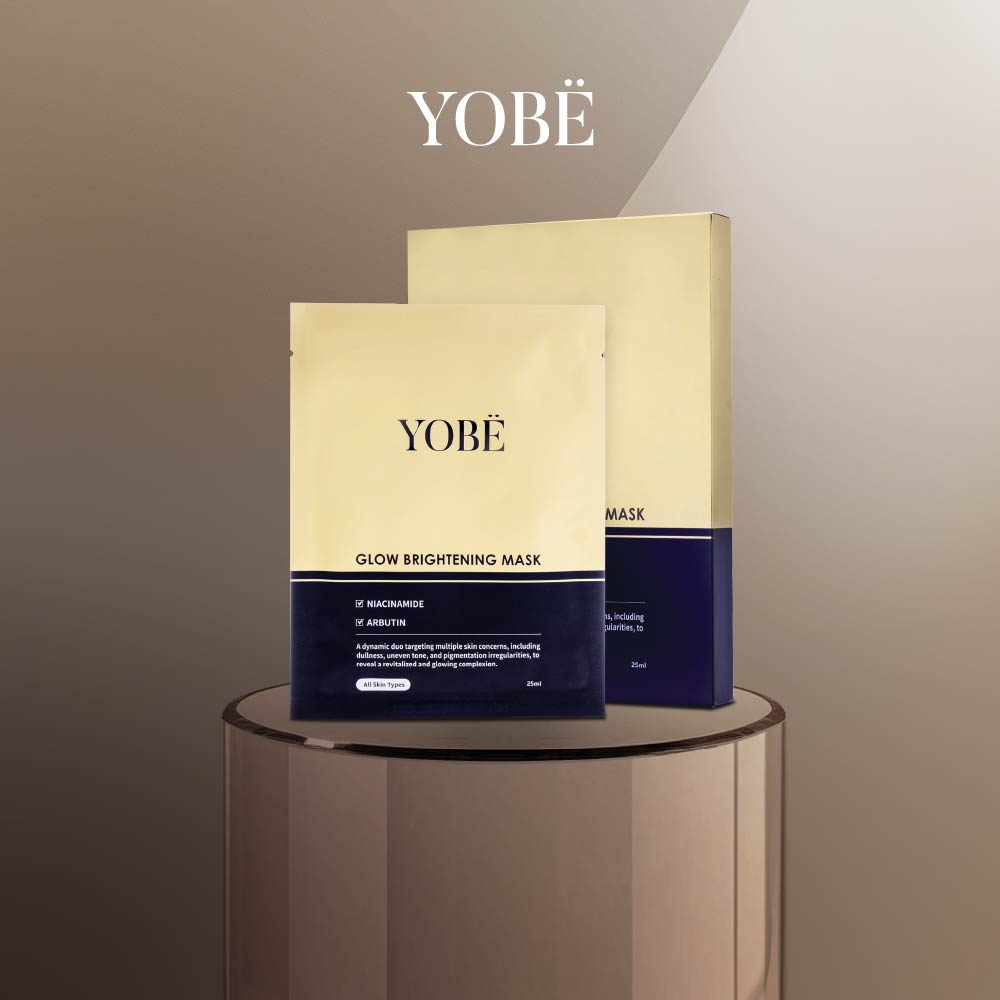 Mặt Nạ Dưỡng Trắng Da YOBE Glow Brightening Mask (5 miếng/hộp)