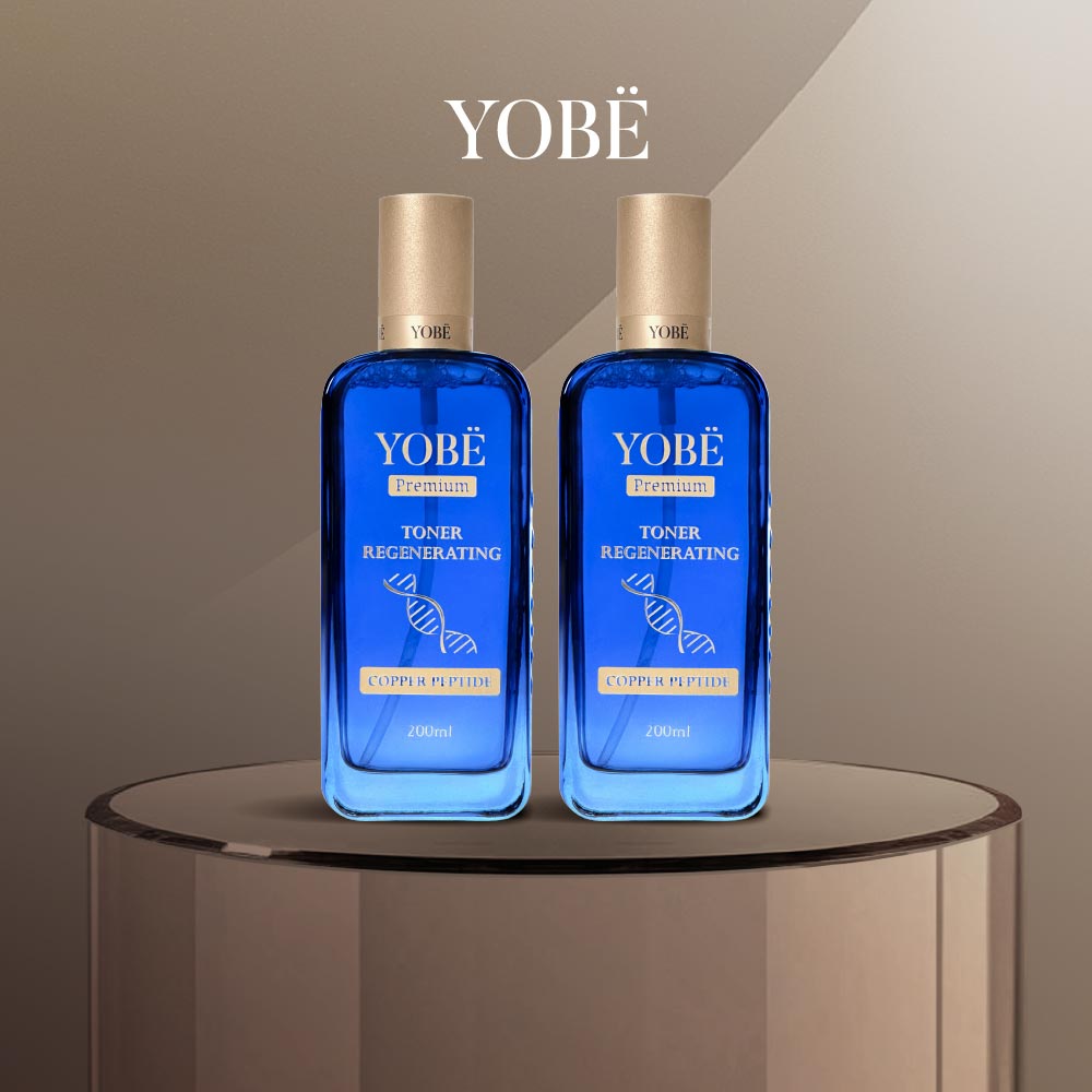 Combo 02 Toner Tái Sinh Làn Da & Ngăn Ngừa Thâm Nám Coppper Peptide YOBE 200mL