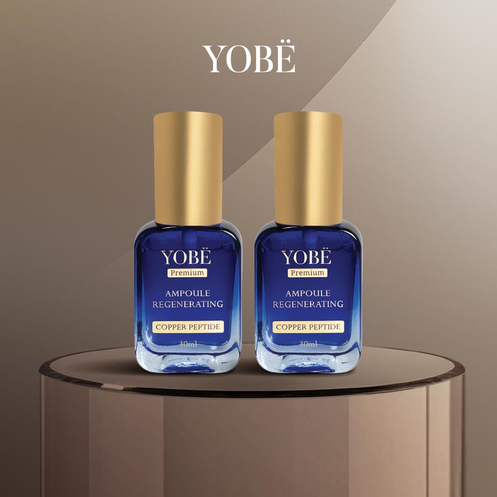 Combo 02 Tinh Chất Copper Peptide Tái Tạo Phục Hồi Và Căng Bóng Da Chuyên Sâu YOBE 30mL