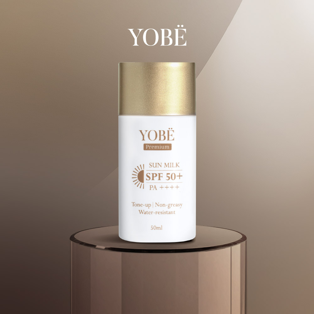 Sữa Chống Nắng Phổ Rộng Nâng Tông Căng Bóng Da YOBE SPF50+ PA++++ 50mL