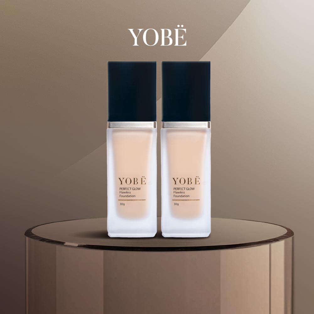Combo 02 Kem Nền Căng Bóng Mỏng Nhẹ Nâng Tone Tự Nhiên Yobe 30mL