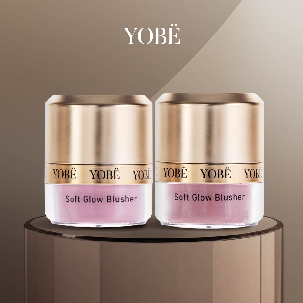 Combo 02 Phấn Má Hồng YOBE Soft Glow Blusher (#Màu Hồng Đất + #Màu Hồng Anh Đào)